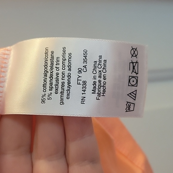 Danskin Peach V-Neck T-Shirt small - Picture 6 of 7